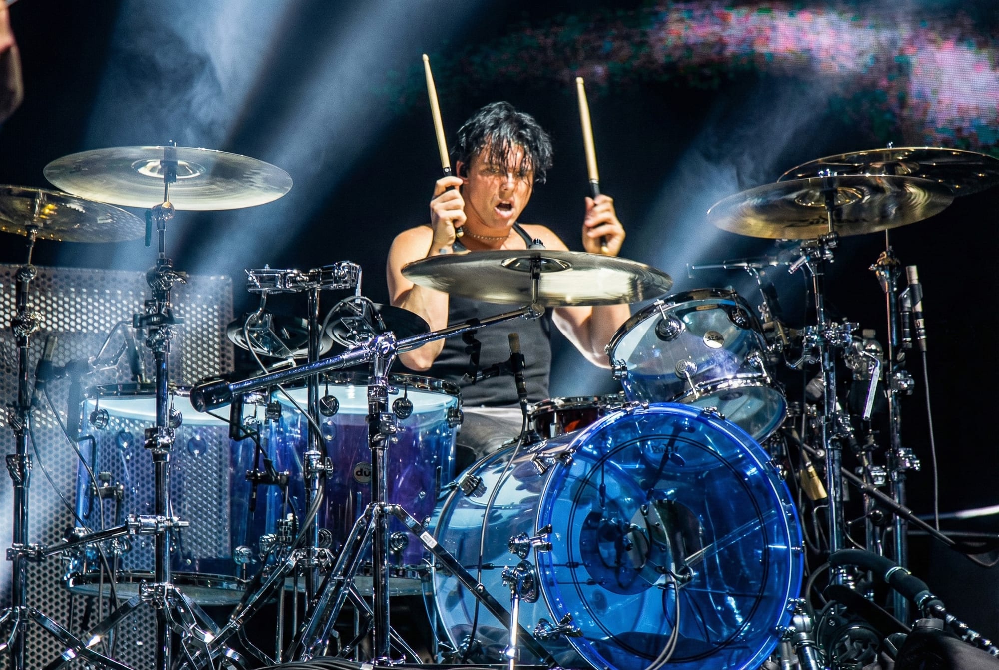5 Seconds of Summer performing live, opening frame