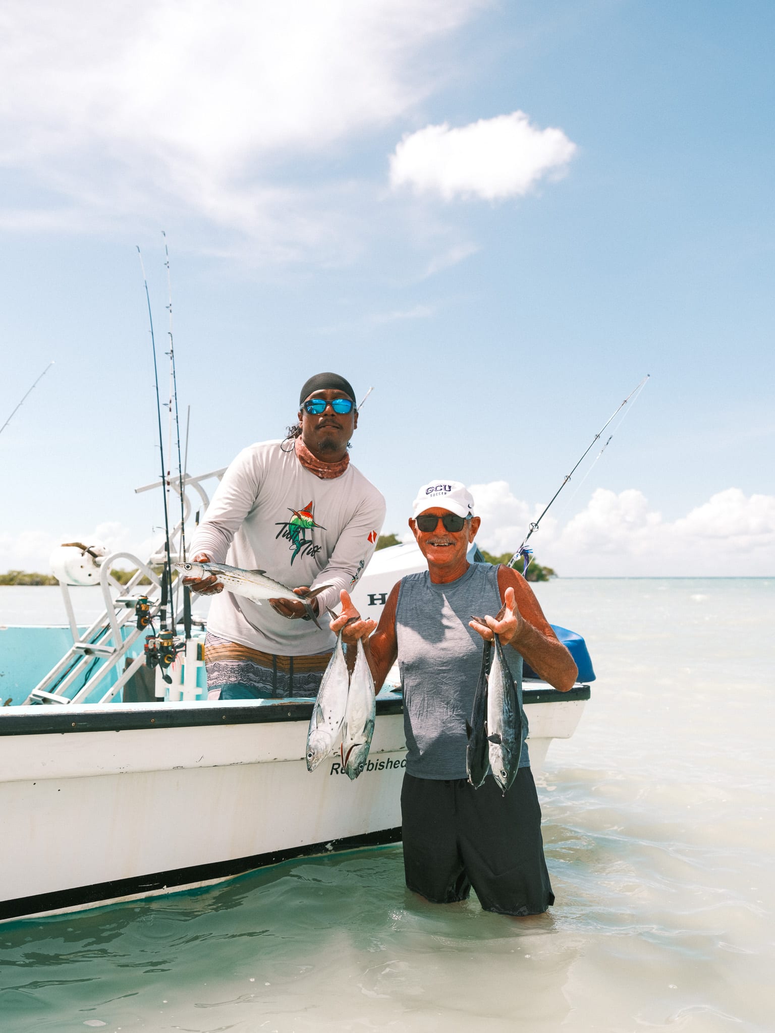 Fishing experience on the water near Sunset Caribe