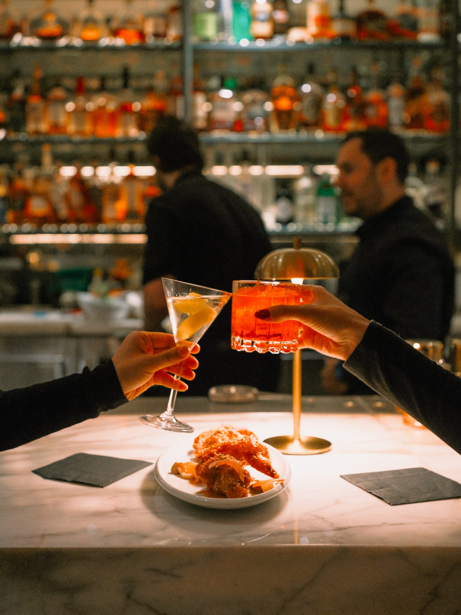 Evening bar atmosphere at Boulevard Vancouver
