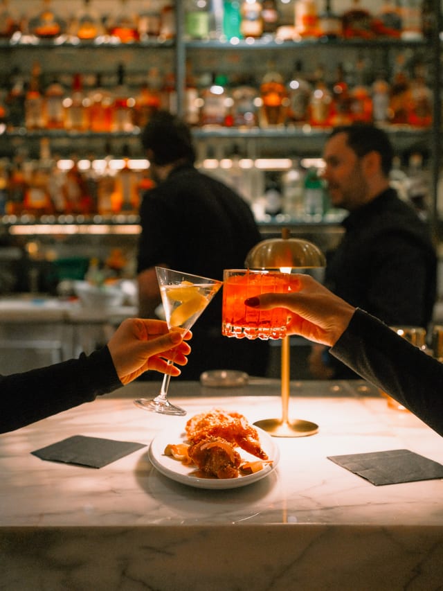 Evening bar atmosphere at Boulevard Vancouver
