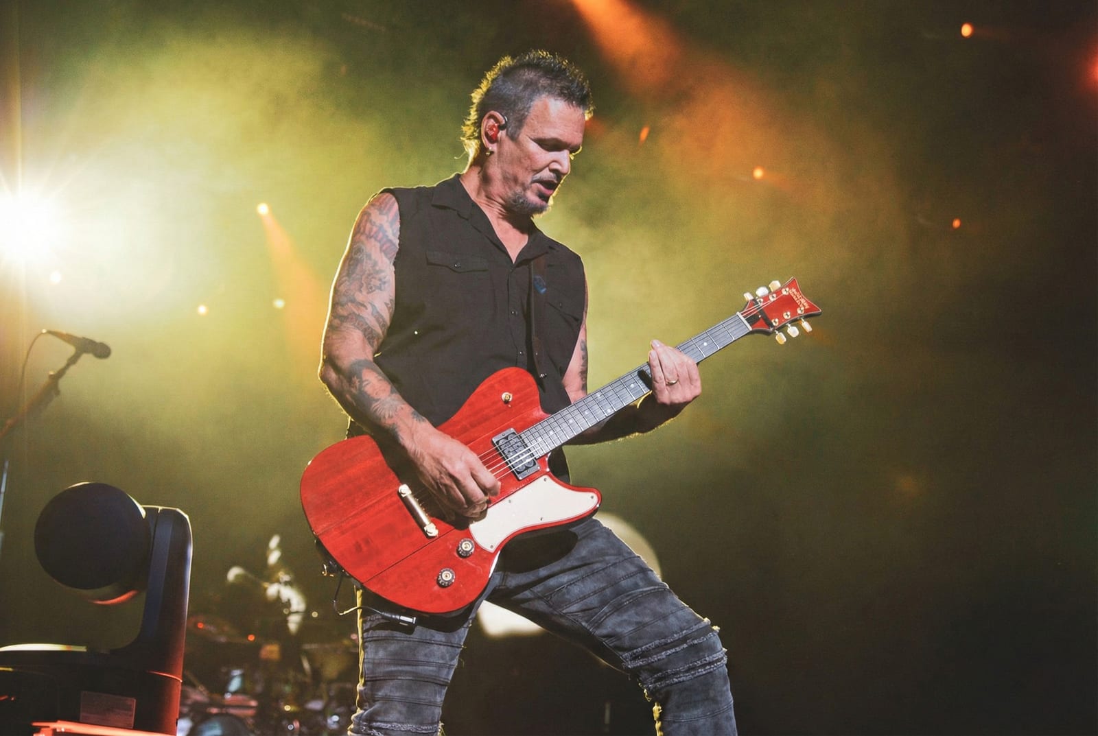 DISTURBED performing live, photographed by Connor Patterson.