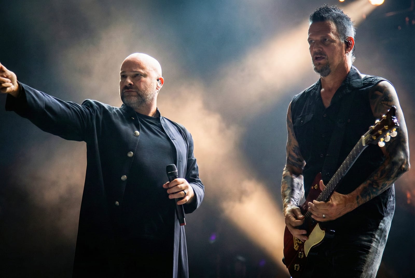 DISTURBED performing live, photographed by Connor Patterson.