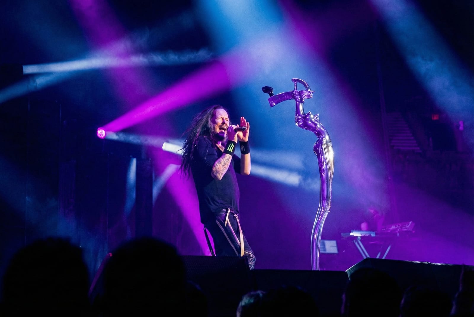 KORN performing live, photographed by Connor Patterson.