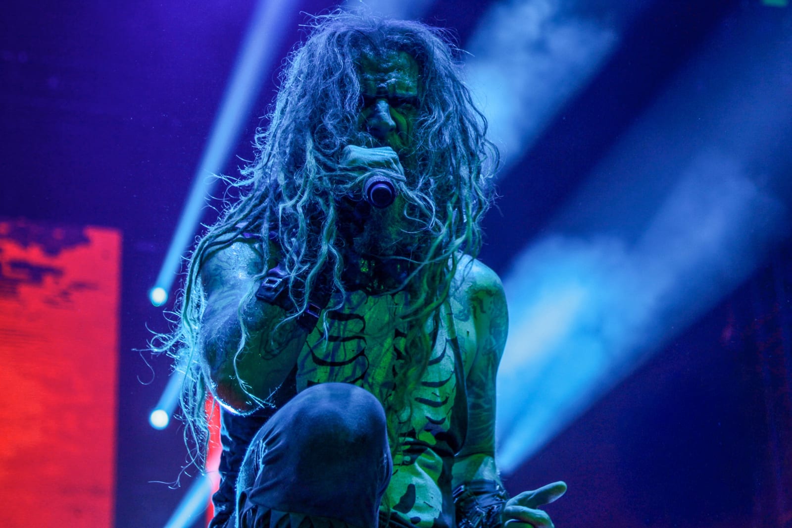 ROB ZOMBIE performing live, photographed by Connor Patterson.