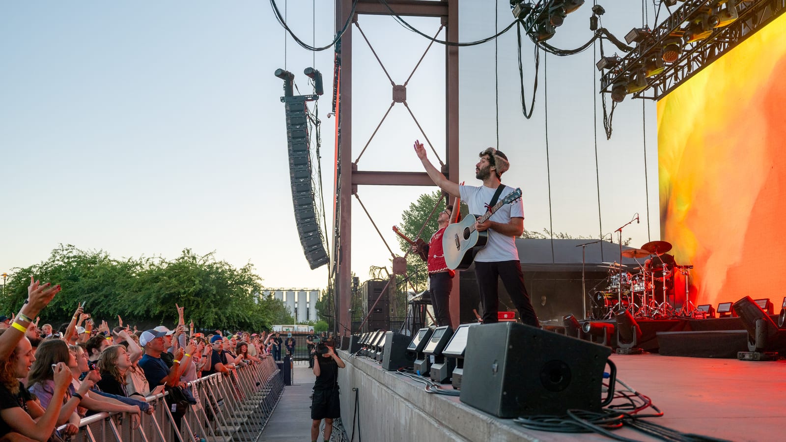 AJR performing live in Bend, Oregon, frame 10 of 16
