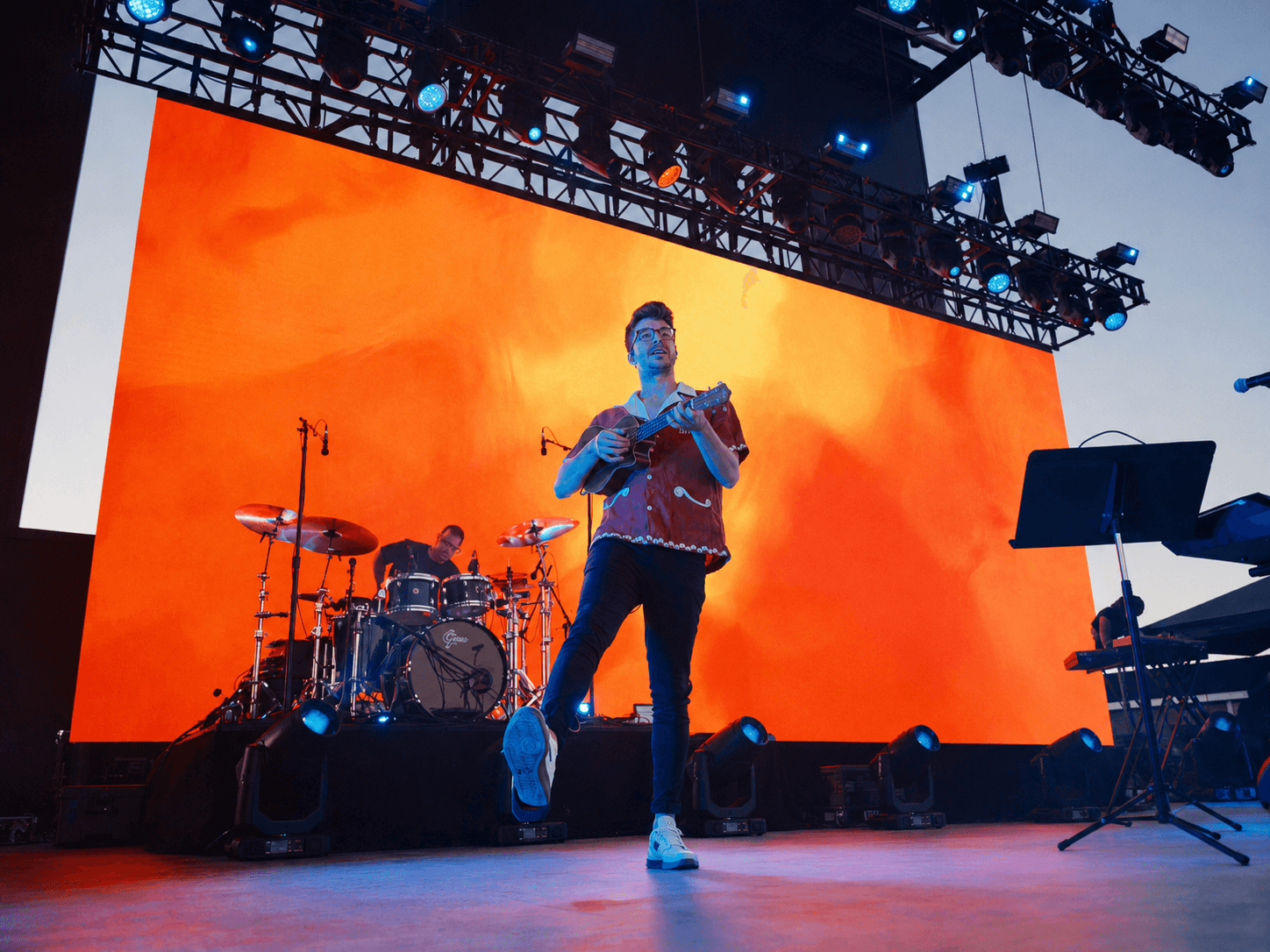 AJR performing live in Bend, Oregon, frame 5 of 16