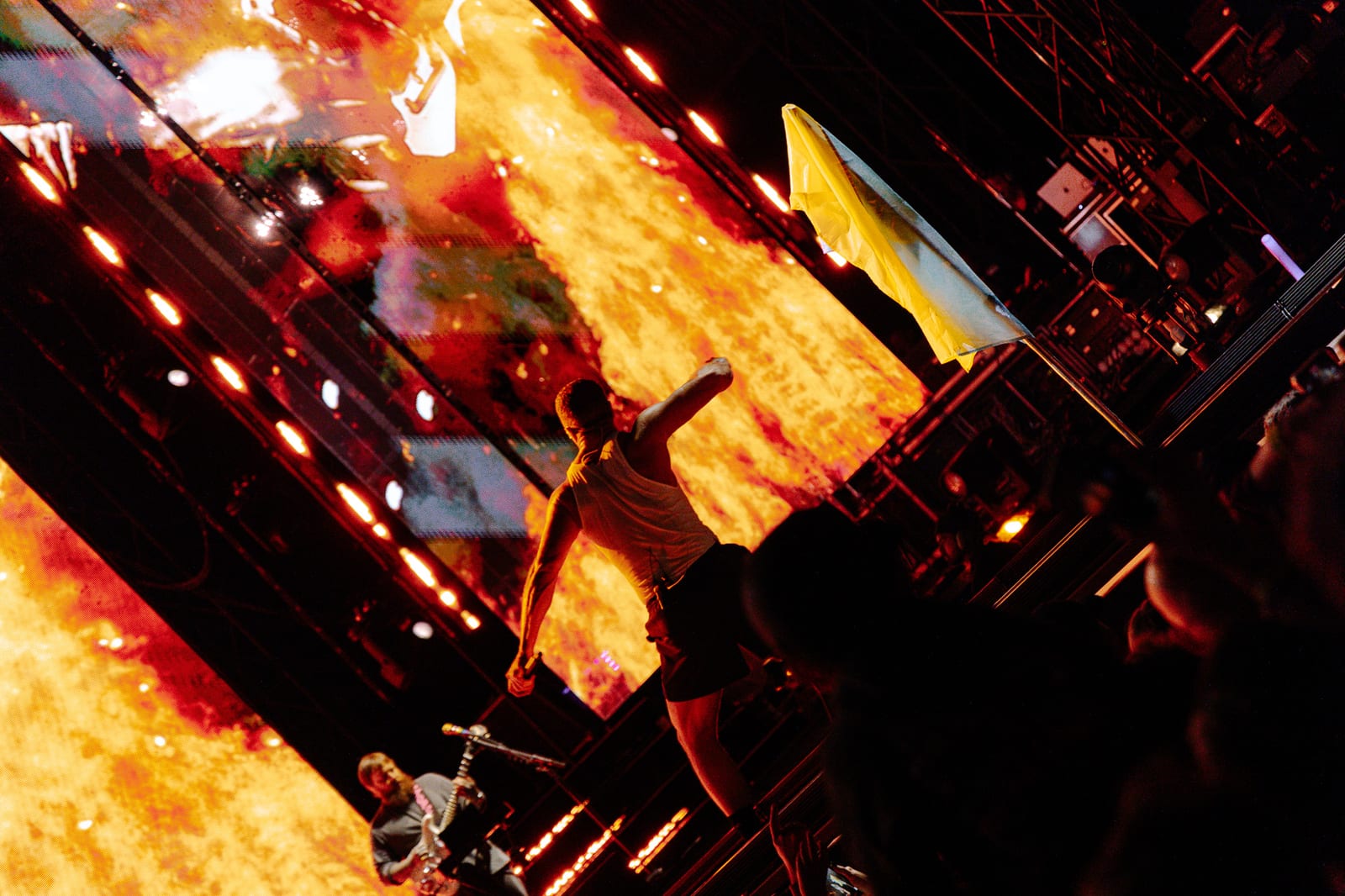 Imagine Dragons performing live, frame 8 of 18