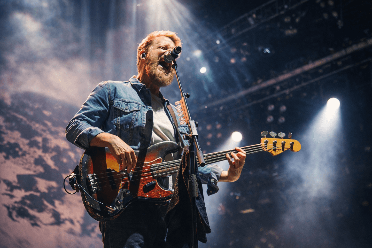 Mumford and Sons performing live, frame 4 of 7
