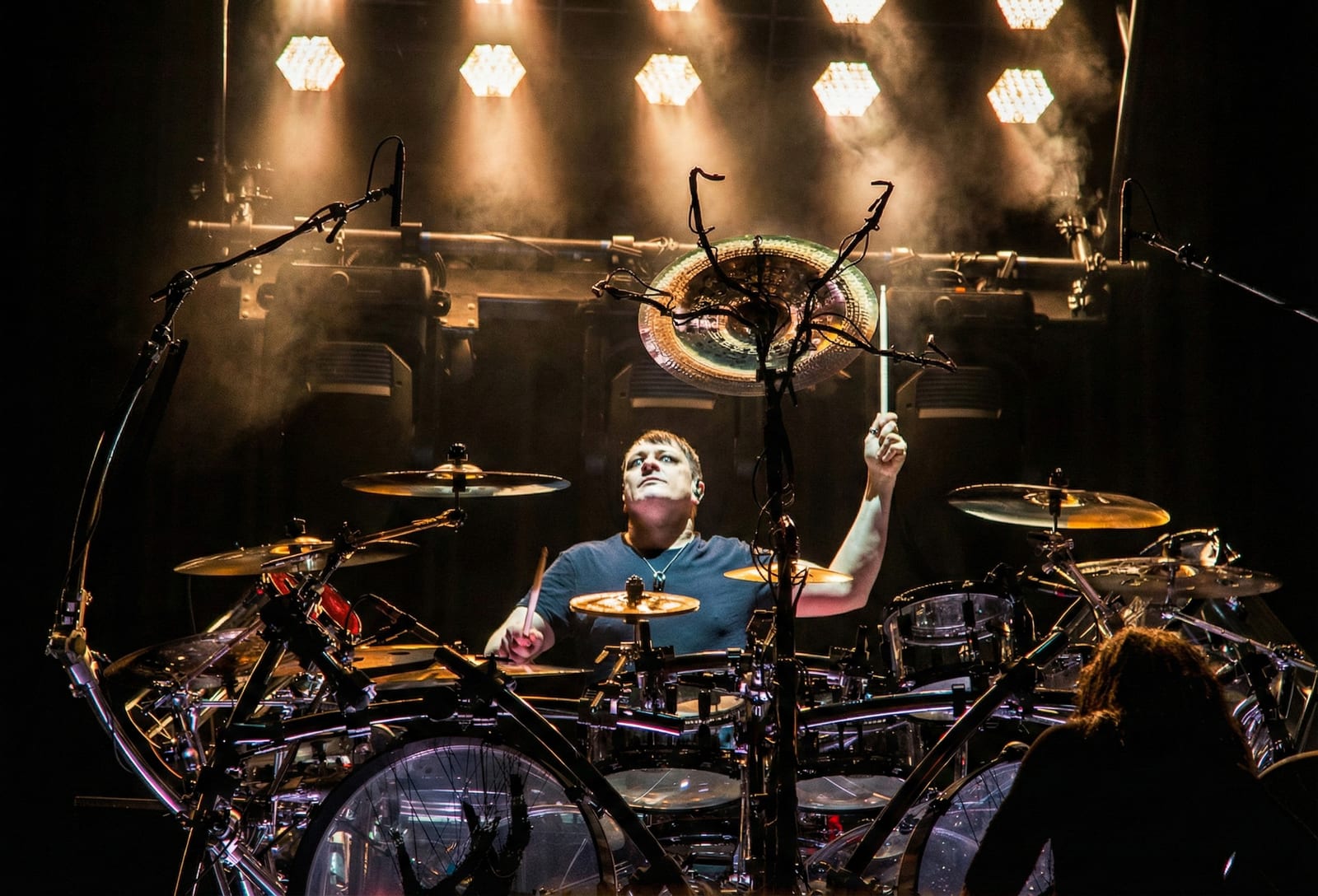 BREAKING BENJAMIN performing live, photographed by Connor Patterson.