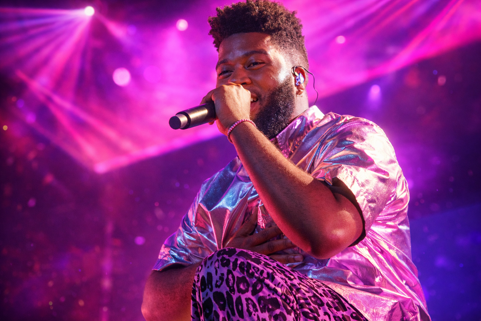KHALID performing live, photographed by Connor Patterson.