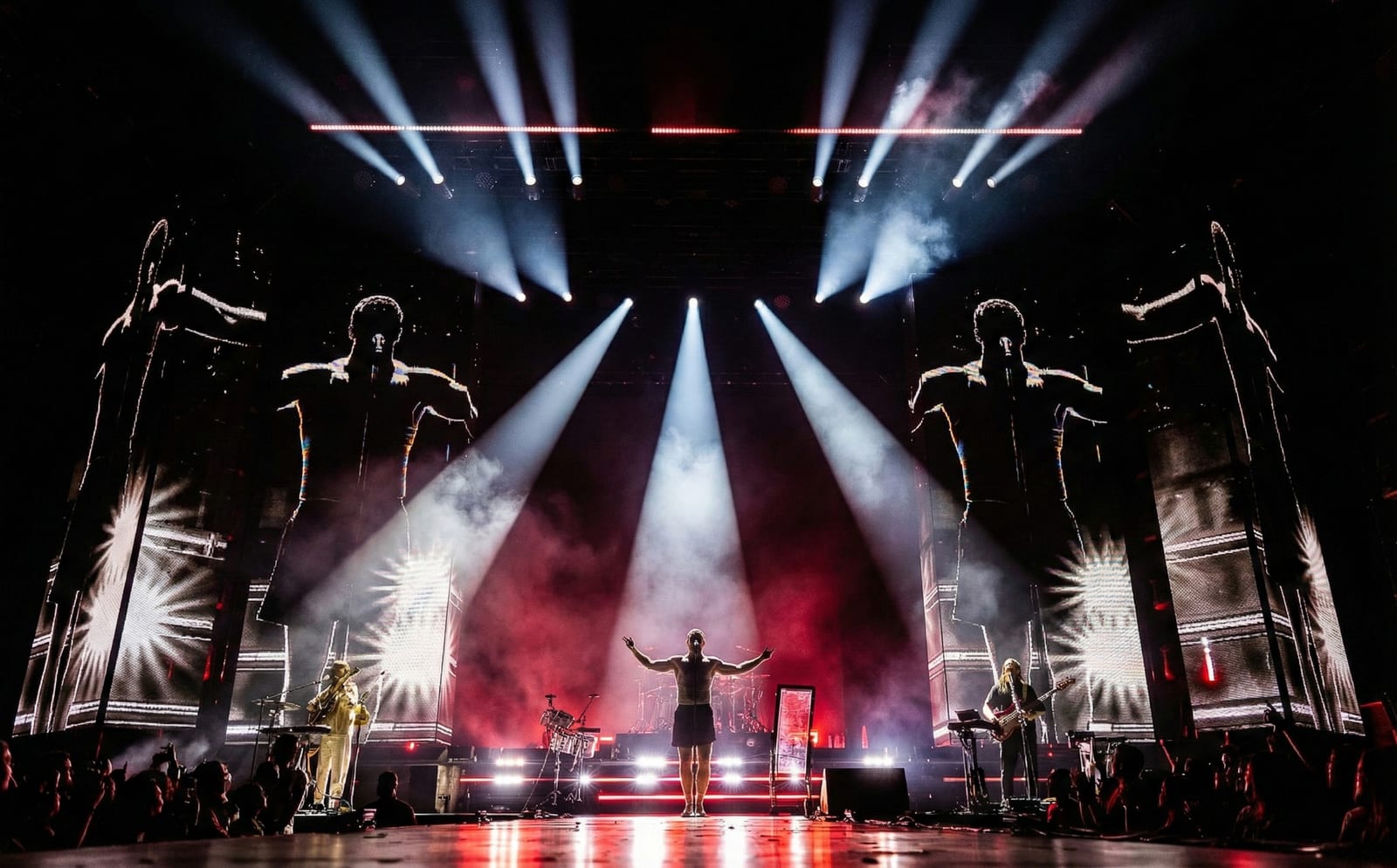 Imagine Dragons performing live, frame 14 of 18
